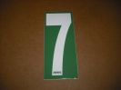 BRK 6" Adhesive Numbers - White on Green #7 (Set of 4)
