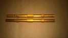 Qty 2 NEW BLEMISH Courtney Concepts Hybrid Tie Rods Gold M8 215mm