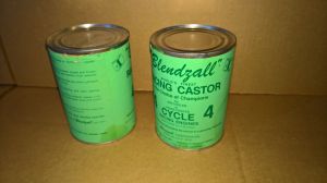 UNOPENED Blendzall 4-Cycle Racing Castor VINTAGE Oil Cans QTY 2