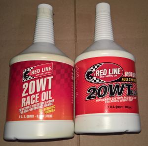 2 QUARTS NEW SEALED Redline Red Line 20 WT Full Synthetic Race Oil {#2}