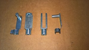 (QTY 2) NEW M6 x 36mm Kart Brake Linkage Fork Yoke + Clip Righetti Ridolfi KF530 KF532