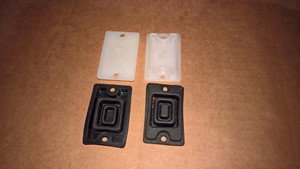 NEW CRG Kart Master Cylinder Cover (2x) White Insert AFS.00204 + (2x) Seal AFS.00205