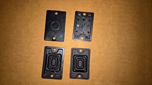 NEW CRG Kart Master Cylinder Cover (2x) Black Insert AFS.00204 + (2x) Seal AFS.00205