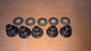 (QTY 5) NEW CRG Kart Floating Rear Brake Disc Rotor Pin + Washer VEN-05 VEN-09 VEN-10 FK0.01660