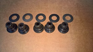 (QTY 5) NEW CRG Kart Floating Brake Disc Rotor Black Pin + Washer VEN-04 Front VEN-MINI FK0.00314