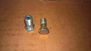 QTY 2 NEW M10 x 20mm Kart Master Cyinder Brake Line Banjo Bolt