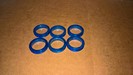 QTY 6 NEW D17 x 5mm BLUE Aluminum Front Kart Spindle Spacer