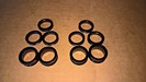 QTY 10 NEW Wild Kart BLACK D17 17mm Front Spindle Spacer Aluminum