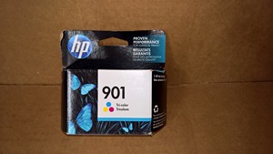 DEC 2017 NEW Genuine HP Hewlett Packard 901 Tri-Color Ink Jet Inkjet Printer Cartridge CC656AN 140