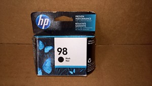 AUG 2017 NEW Genuine HP Hewlett Packard 98 Black Ink Jet Inkjet Printer Cartridge C9364WN 140