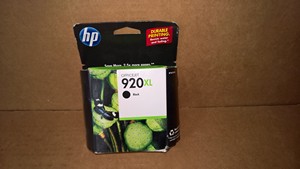 Sept 2012 NEW Genuine HP Hewlett Packard 920 XL Black Ink Jet Inkjet Printer Cartridge CD975AN 140