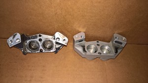NEEDS WORK (QTY 2) Itaka Sodi Kart Rear Brake Caliper Half CIK-FIA 109-110-111/FR/08