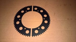 NEW #35 66T Aluminum Split Kart Sprocket Briggs LO-206 LO206 Clone RLV BLACK MAGIC