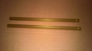 NEW PAIR M8 x 265mm Aluminum Hex Kart Steering Tie Track Rod GOLD