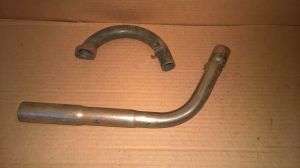 RLV 5510 Two-Piece Exhaust Pipe Header Briggs & Stratton Animal LO-206 LO206 Kart Engine Motor
