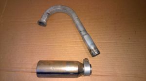 Robertson SQUARE Exhaust Header Pipe + RLV B91 Silencer Briggs & Stratton Animal Kart Engine Motor