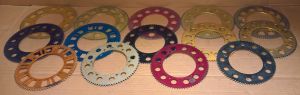 14 PIECE #219 Aluminum Kart Sprocket Lot 79T - 92T