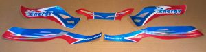 NEW OLD STOCK Energy Corse Kart KG CLOB Rear Spoiler Bumper Stickers Decals
