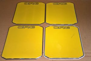NEW OLD STOCK (QTY 4) CRG Kart Rear Number Panel Plate Sticker Decal