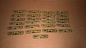 NEW OLD STOCK (QTY 25) CRG Kart Frame Sticker Decal