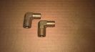 NEW (QTY 2) 9/16" Hose ID x 3/8" Male NPT MNPT 90 Degree Brass Elbow Pipe Fitting