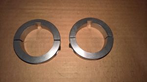 (QTY 2) NEW 50mm x 16mm 2-Piece Split Axle Clamp Collar Kart Master