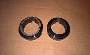 (QTY 2) 40mm x 22mm 2-Piece Split Axle Clamp Collar Kart Master BLACK