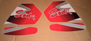 NEW Genuine Sodi Kart Fuel Gas Tank Sticker Decal Decals Kit KG 8.5L