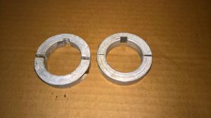 (QTY 2) Ruland 40mm x 14mm Aluminum Split Kart Axle Clamp Collar