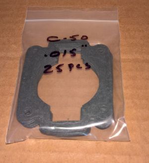 NEW (QTY 25) 0.015" Comer C50 C51 C52 Cylinder Base Gasket Kid Kart Engine Motor