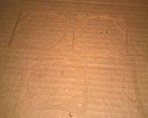 NEW (QTY 3) 0.005" Cylinder Base Gasket Comer K-80 K80 Cadet Kart Engine Motor