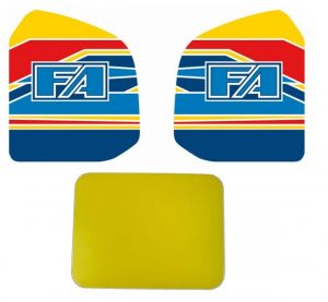 NEW Genuine OTK Tony Kart FA Alonso Fuel Tank + Number Plate Stickers Graphics Decals