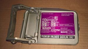 MERCEDES-BENZ SL R107 USA Gas Fuel Tank Filler Door Cover Astral Silver