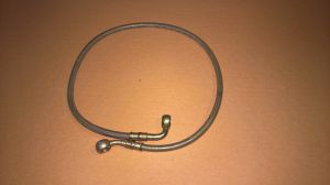 NEW TAKE-OFF 600mm (685mm) Kart Rear Brake Line Hose Banjo Fittings {#2}