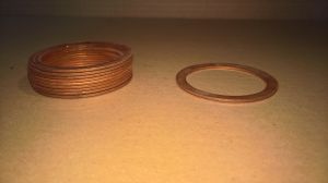 NEW (Qty 10) Kart Copper Head Gasket Shim 50.7mm x 63.7mm x 1.78mm CONCAVE