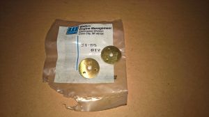 (QTY 2) NEW OPEN BOX Walbro Kart Carburetor Throttle Valve Butterfly 34-65