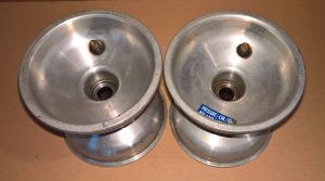 (QTY 2) 5" x 129mm Kart Wheel 17mm DSM Spindle Mount