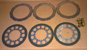 NEW (QTY 3) SMC Kart Axle Clutch Friction Disc + Used Floater Discs + Weights