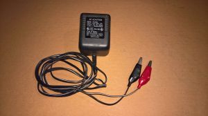 FB12050 120V AC to 12V DC Adapter Power Supply w/ Alligator Clip Connectors