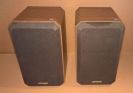 (QTY 2) Optimus STS50 STS 50 Bookshelf Shelf Speaker Walnut Veneer 8 OHM 2-Way